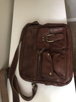 Fossil Brown Leather Satchel
