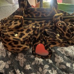 Leopard Print Crossbody Bag 