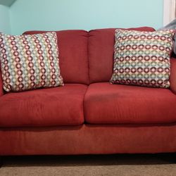 Burgundy Small  Sofa