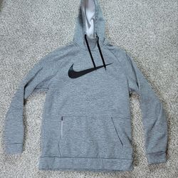Nike Mens Therma-Fit Training Hoodie Gray Size Medium