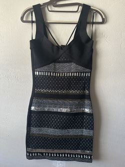 Tessa Embellished Bandage Mini Dress