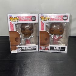 NIB Set Of 2 Jack Skellington And Sally Funko Pop Valentines Chocolate 