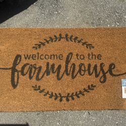 Farmhouse  Outdoor Patio aWELCOME Doormat Rug