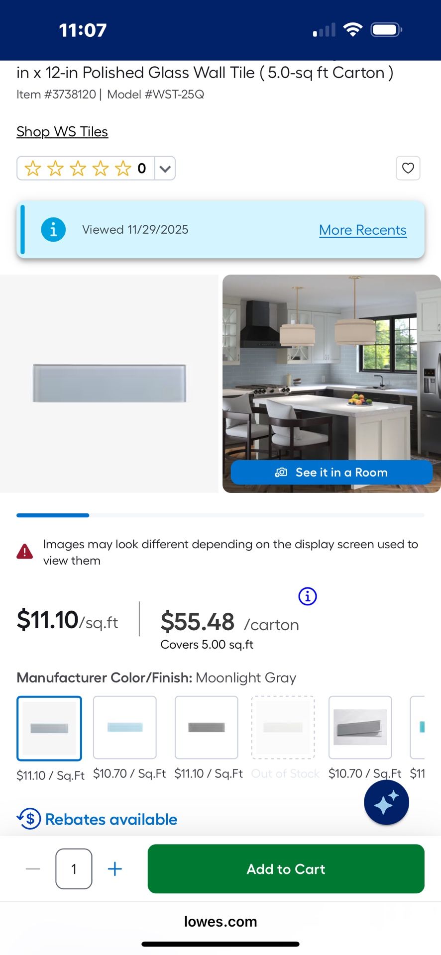 Glass Wall Subway Tiles