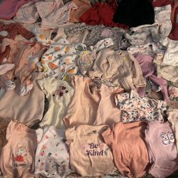 Newborn Babygirl Bundle Clothes (0-3mnths)