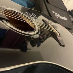 Black Takamine Guitar 
