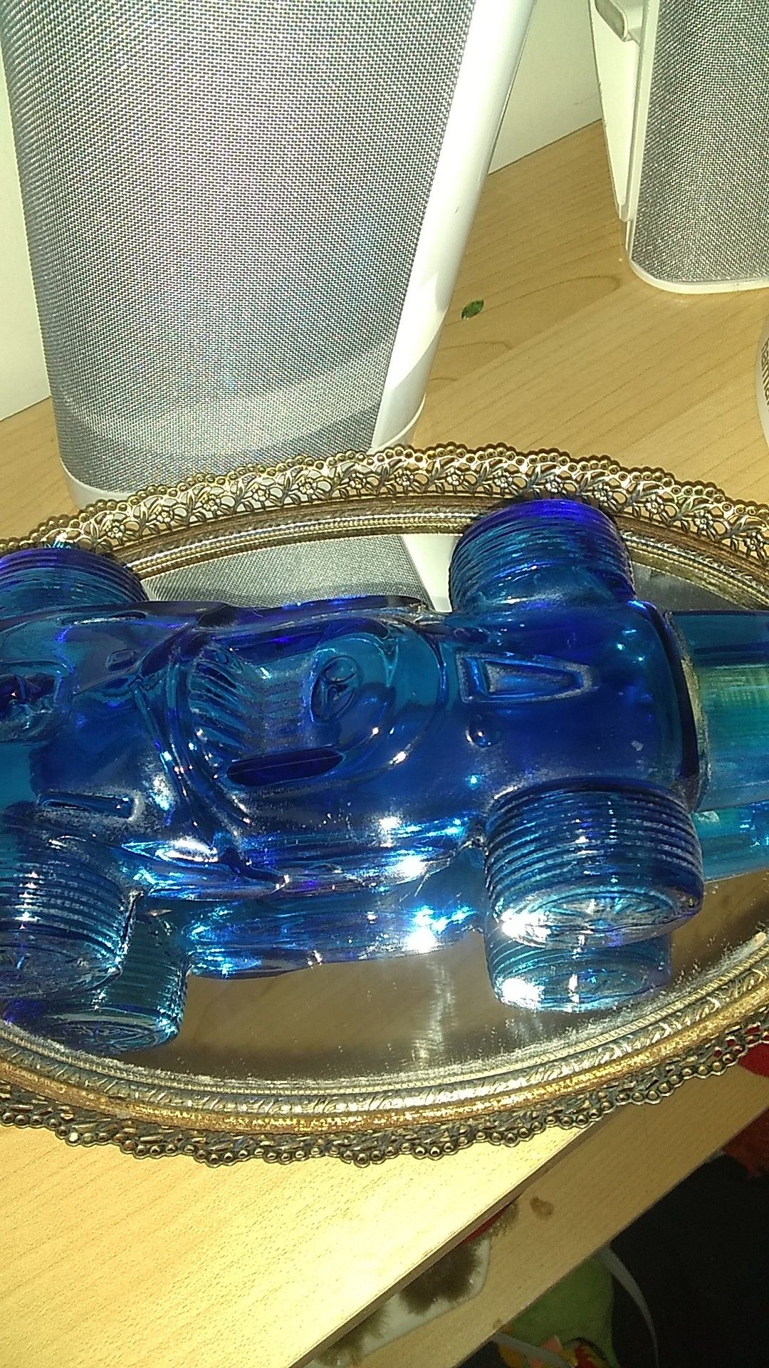 Very cool old Avon racecar cologne bottle