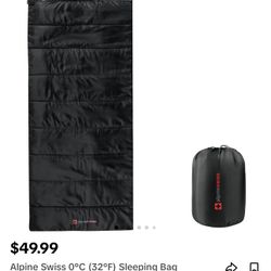 Brand New Alpine Swiss Sleeping Bag - Black 