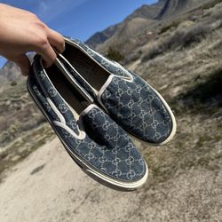 Gucci Slip Ons Blue