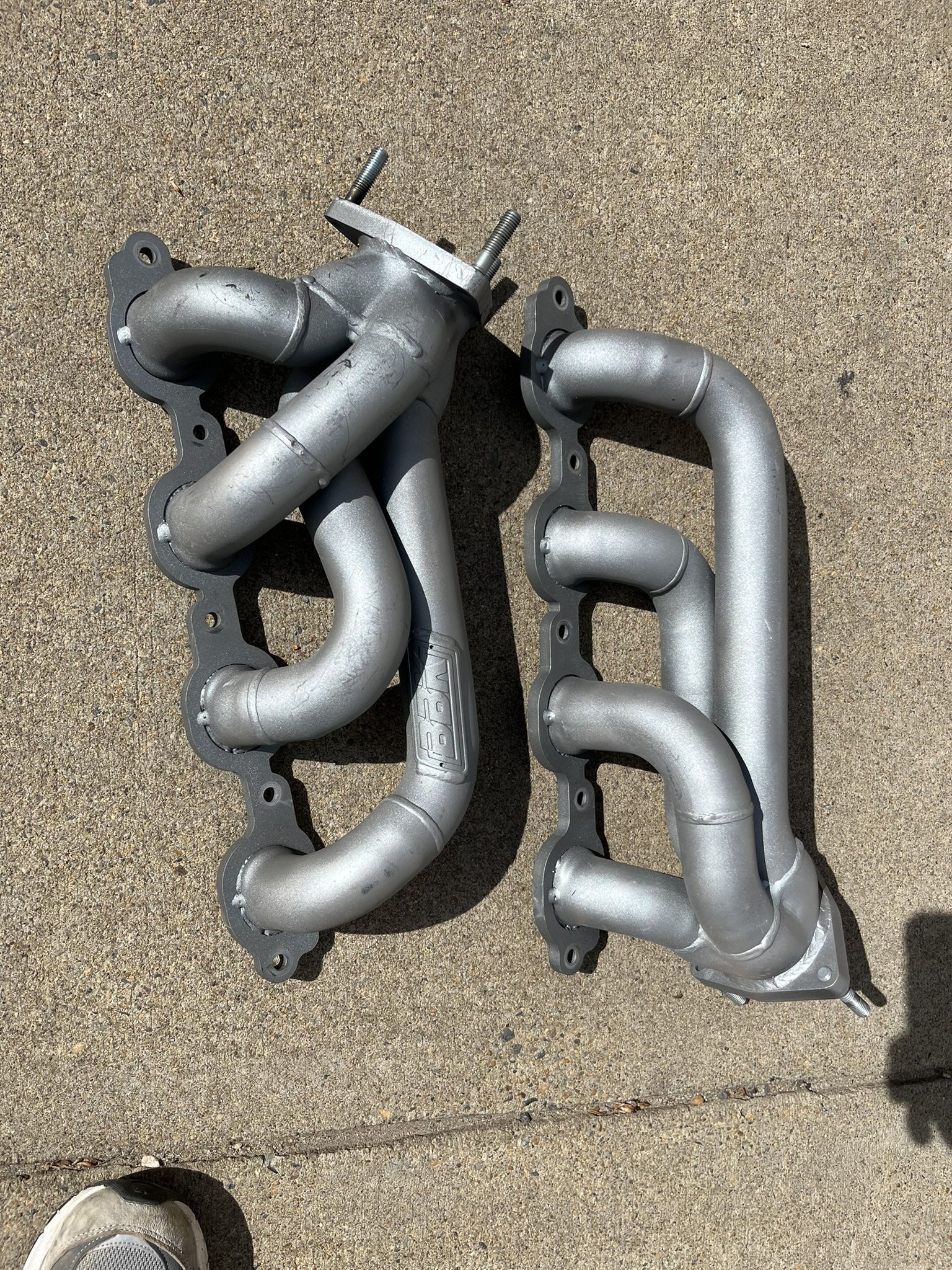 BBK 1-3/4-Inch Shorty Headers; Titanium Ceramic (14-18 V8 Sierra 1500)