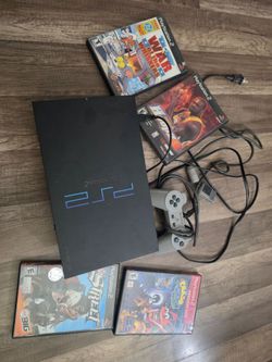 Playstation 2 with games