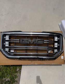 GMC Front Grille Chrome and Black