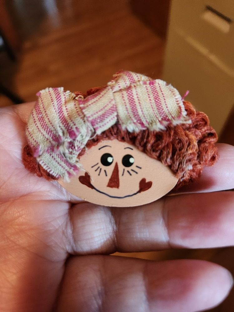 Cute Raggedy Ann Pin