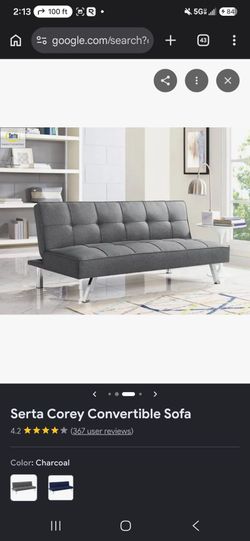 Serta Corey Convertible Sofa Bed