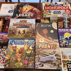 Boardgames (Dune, Age of Mythology, Star Wars, Pandemic Legacy etc.)