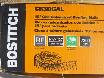 BOSTITCH 15 DEGREE COIL GALVANIZED ROOFING NAILS