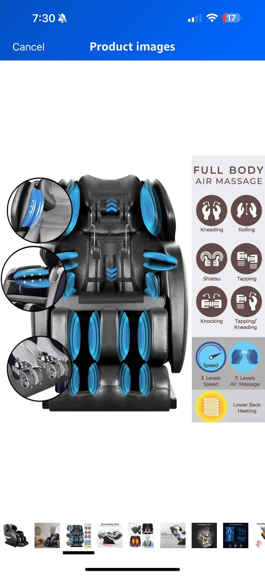 KTN Full Body Massage Chair Zero Gravity