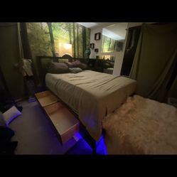 King Size Bedroom Set W/ LED Floor Accents