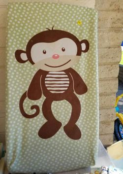 Changing Pad With Monkey Cover Excellent Condition
