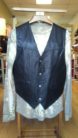 Leather vest