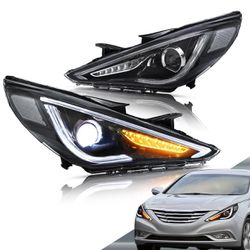 New LED Headlights For 2011-2014 Hyundai Sonata Except Hybrid Models