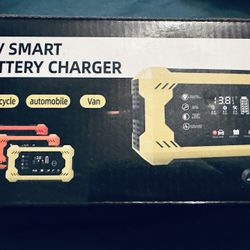 12 VOLT SMART CHARGER WITH CABLES - NEW IN BOX