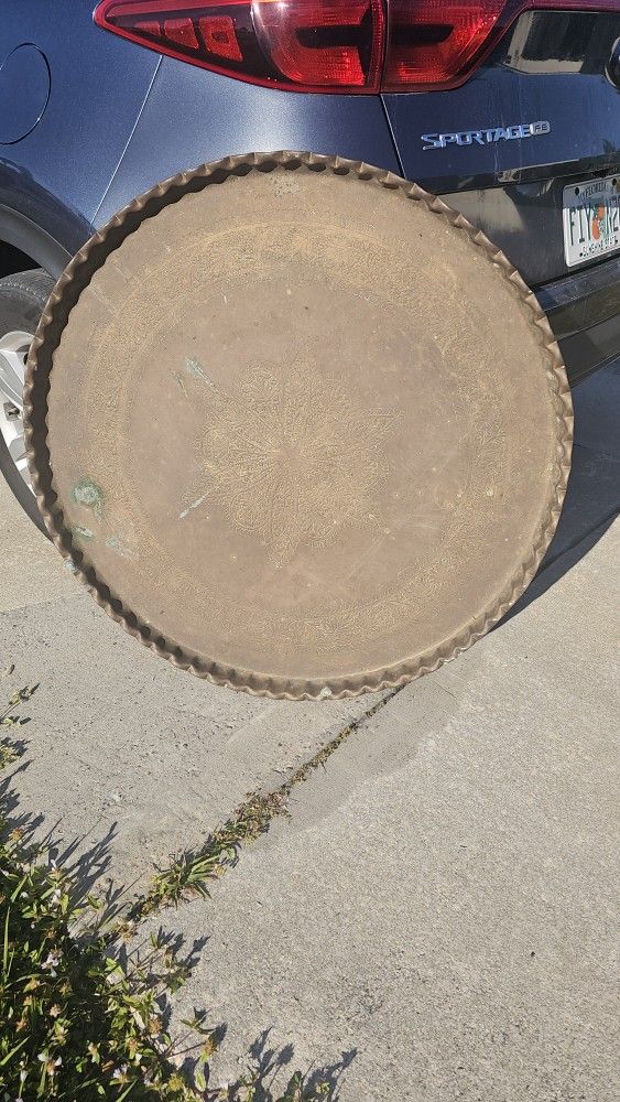 37 Inch Solid Brass Medallion