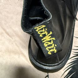 DR. MARTENS Black Luana Combat Leather Lace Up Boots Size Us 11  Uk9 