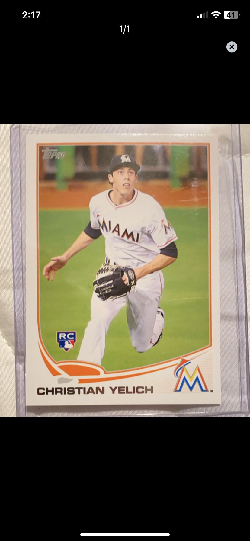 2013 Topps Update Christian Yelich Rookie