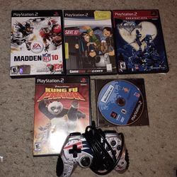 PS2 Games and Controller