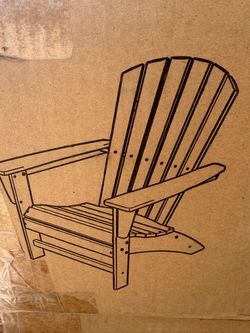 Grant Park Traditional Curveback Slate Grey Plastic Patio Adirondack Chair Outdoor
