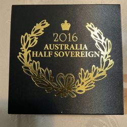 2016 Australian Half Sovereign GOLD proof Coin