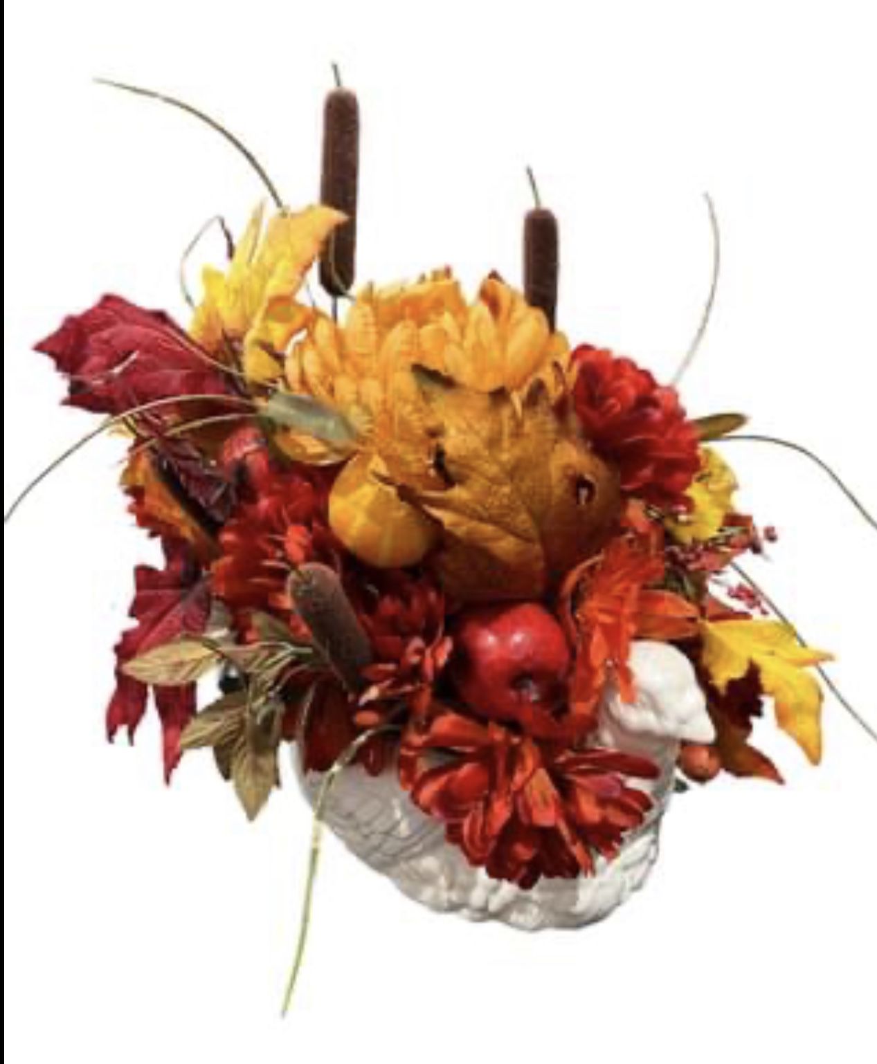 La Dolce Vita Turkey Vase Flower Arrangement Thanksgiving Fall Home Decor