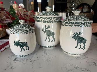 Tienshan Folk Craft Moose Country ceramic
