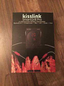 Keewifi kisslink SmartGrill Pro 6-Channel Smart Bluetooth Wireless Thermometer