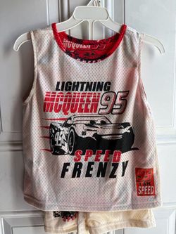 Disney Pixar Cars Lightning McQueen Kids Tank & Shorts Set