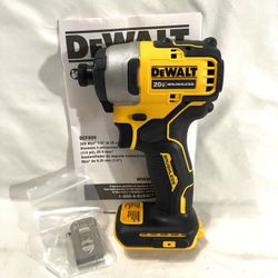 Brand New Dewalt 20 V Brushless Atomic Model Impact Driver. Retails $129 For tool only
