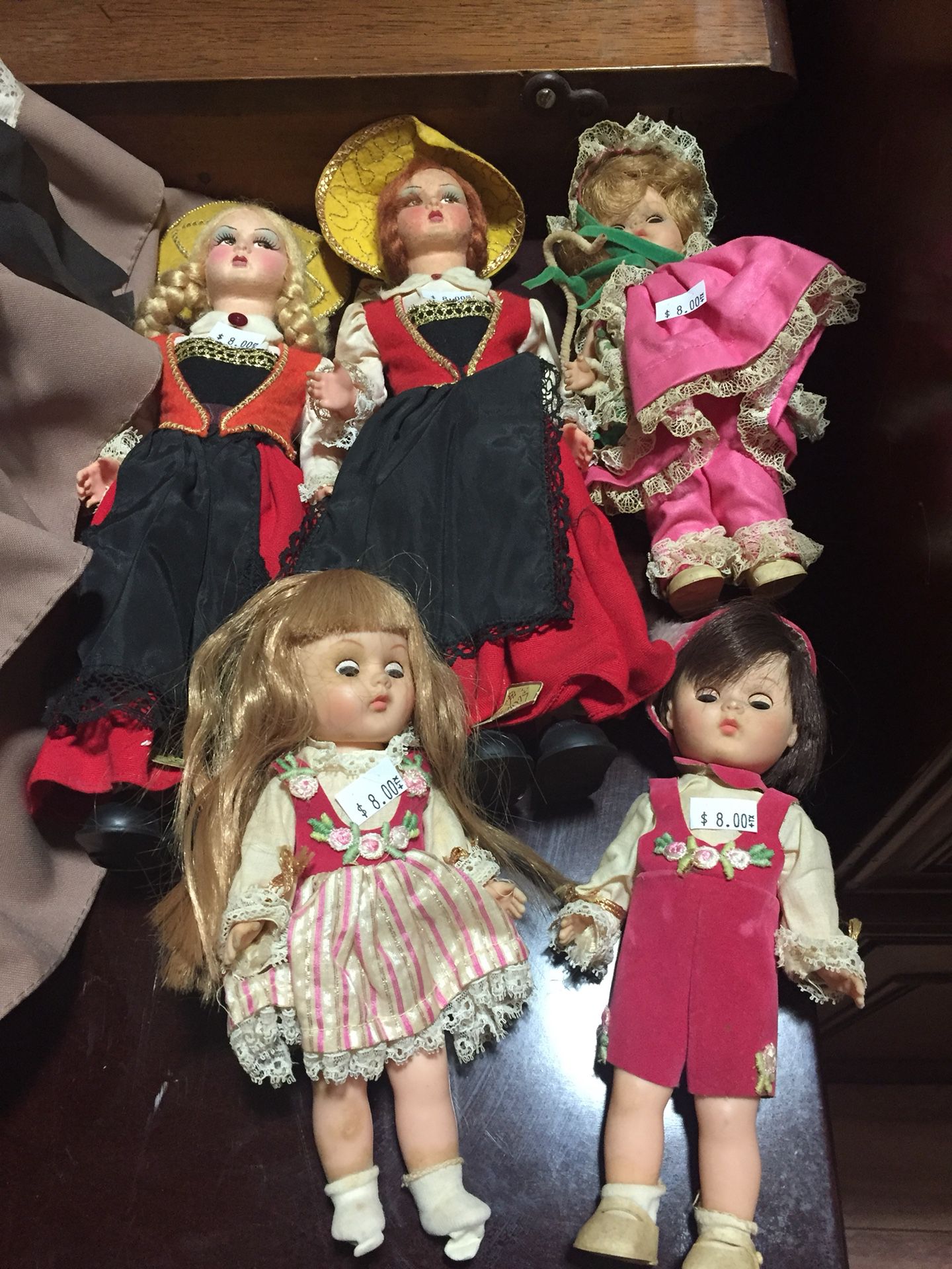Vintage dolls $8 a piece
