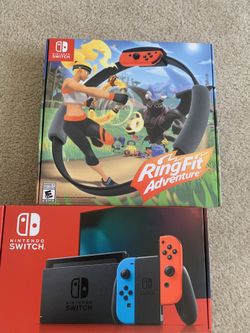Brand New Nintendo Switch with Ring Fit