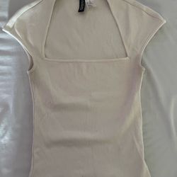 Cream square neck top 🎀