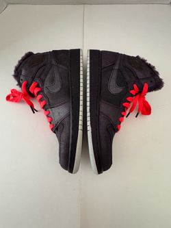 NIB Air Jordan 1 Retro High GS Port Wine Fur Purple Crimson Red 535804-608 Youth Size 6.5Y
