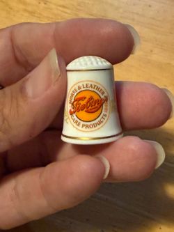 Fiebing's Horse & Leather Care Products Collectible Thimble