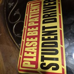 Student Driver Magnet/ Iman Para Estudiante De Manejo 
