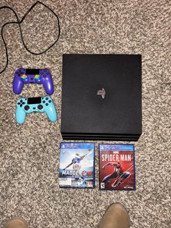PS4 With Controllers And Games