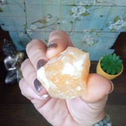 Orange Calcite From Brazil 