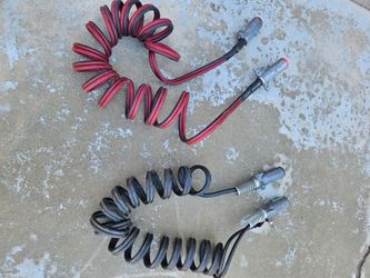 Heavy duty coiled power cables $80.00