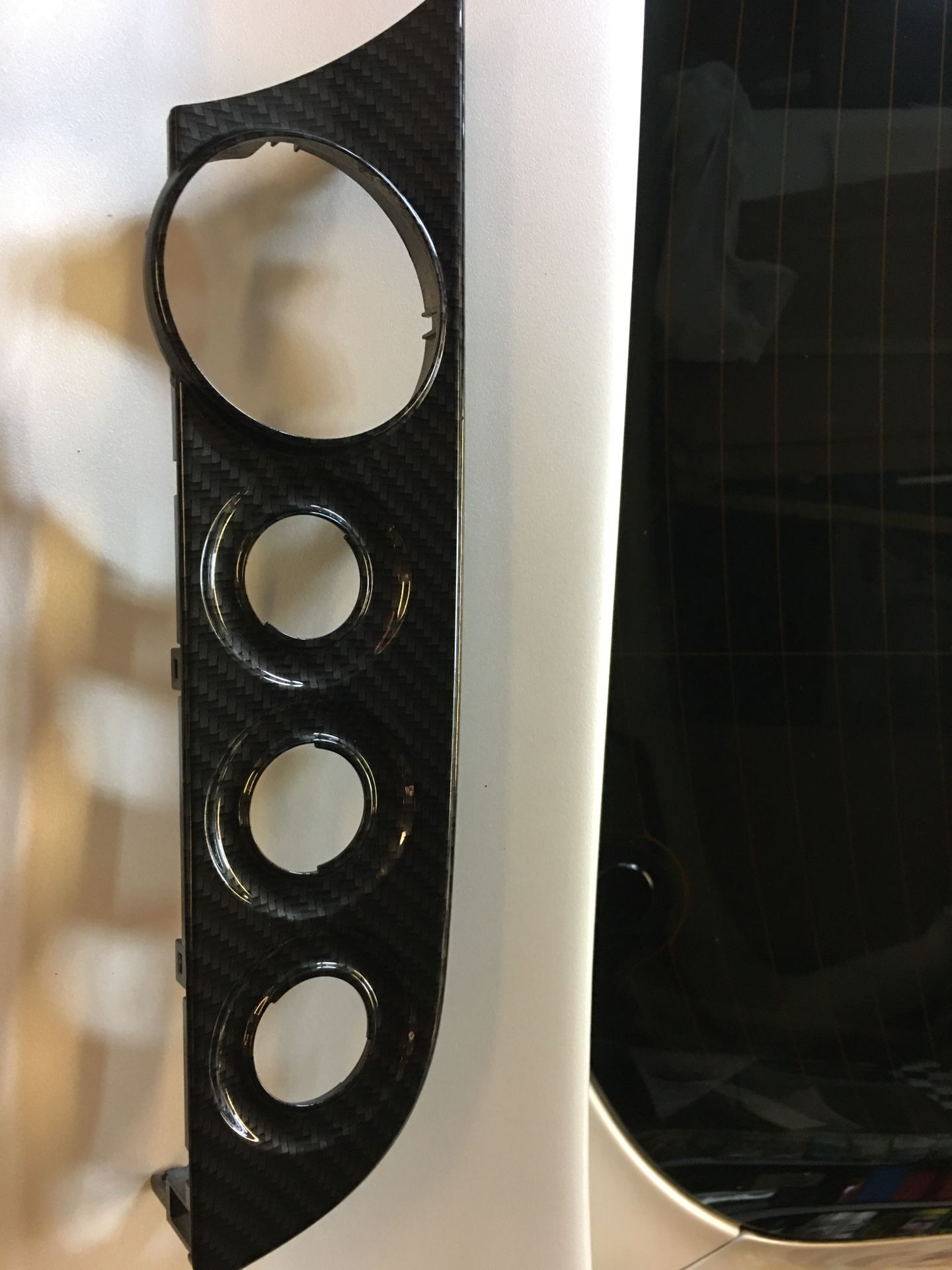 Acura Rsx Carbon Fiber Hydro Dipped Climate Control face Plate