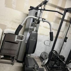 Lat Pull downs With Leg Pressing 