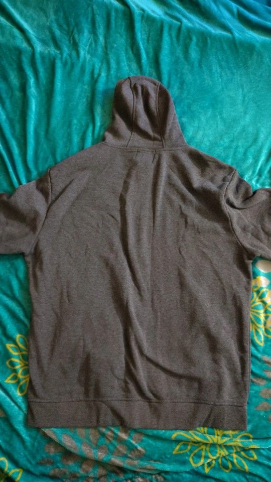 3XL Grey Zip Up Hoodie
