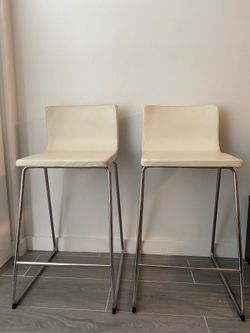 Bar stools . IKEA. Leather.